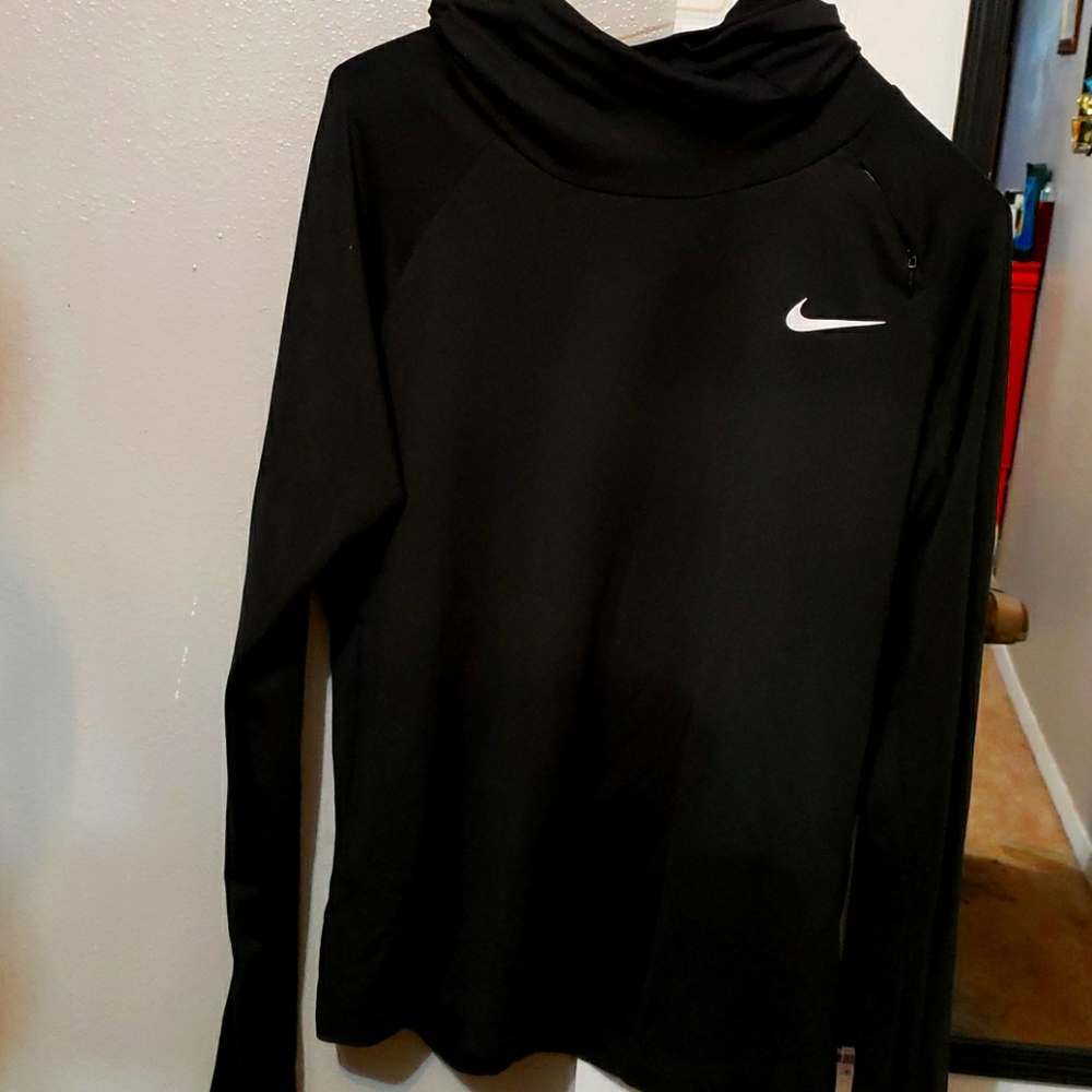Hooded dri fit running top